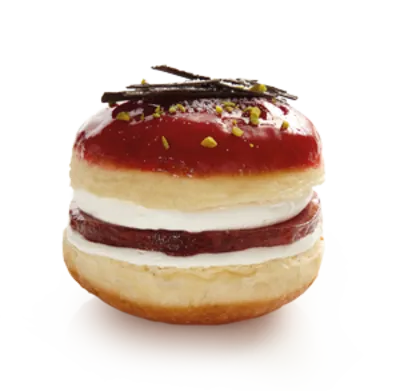 Berliner & Krapfen Burger Deluxe (Erdbeere)